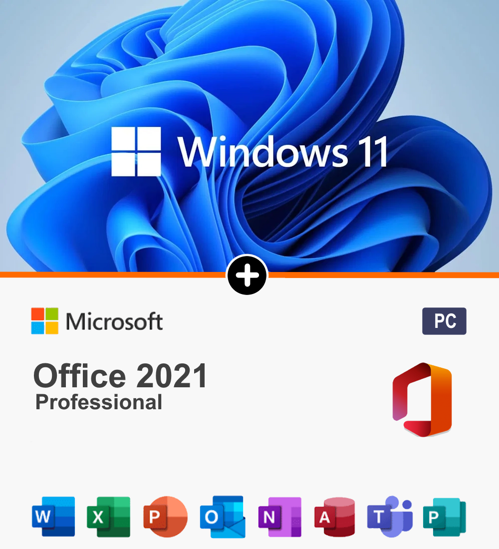 Windows 11 Pro - Office 2021 Pro Combo Pack